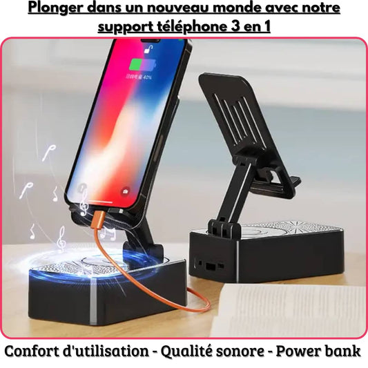 Support téléphone 3 en 1